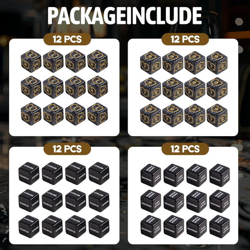 48 Pieces MTG Counter Keyword Counters, Life Counter Tokens Dice Buff Tokens for Magic Card Game Accessories