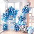 FOTIOMRG 110pcs 18 12 10 5 inch Pack Light Blue Balloon Garland Arch Kit, Light Blue Latex Balloons Different Sizes