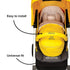 Diono Universal Newborn Pod for Sleeping, Water Resistant Lining, Baby Head and Body Support, Yellow Sulphur