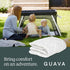 Guava Family Travel Crib Sheet | Plush Quilted Fitted Sheet, Manufacturer-Approved Fit | Soft and Breathable Crib Sheet