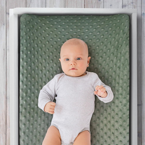 The Peanutshell Baby Changing Pad Covers Boy, Minky Changing Table Sheets, Dinosaur Nursery Decor, Sage Green Baby