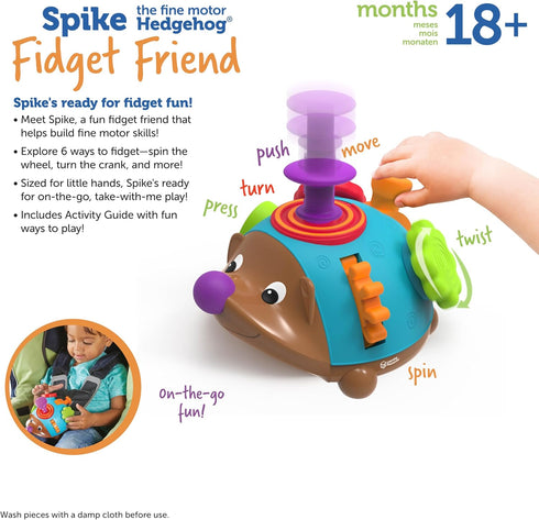 Learning Resources Spike the Fine Motor Hedgehog Fidget Friend - Educational Toy for Toddlers 18+ Months