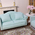 Dollhouse Couch Miniature Sofa with Pillows - 1:12 Scale Model Living Room Furniture for Decoration