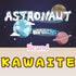 Kawaite 2 Pack Astronauts Squishy Stress Ball Squeeze Fidget Toys for Kids and Adults - Gold and Pink Astronauts