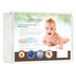 Organic Cotton Quilted Pack 'n Play Size Fitted Mattress Pad Cover, Natural