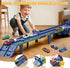 3, 4, 5, 6, 7, 8 2 6 Truck Car Toys for Years Old Kids, Carrier Truck Race Track Toys, Foldable Transport Car Toys
