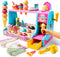 lalalark Ice Cream Maker Toy for Kids, Play Ice Cream Set and Ice