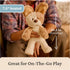 0 7" GUND Baby Peek-a-Boo Peeki Puppy Plush, Dog Stuffed Animal, Baby Toy for Ages and Up, Brown/Cream