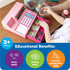 Learning Resources Pretend and Play Calculator Cash Register Pink - Money for Kids, Math Games, Playstore Grocery