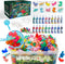 Magic Water Elf Toy Kit - Aqua Fairy Water Gel Kit with 20 Magic Gels & 10 Dinosaur Molds, DIY STEM Kits for Kids