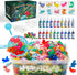 Magic Water Elf Toy Kit - Aqua Fairy Water Gel Kit with 20 Magic Gels & 10 Dinosaur Molds, DIY STEM Kits for Kids