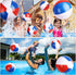 Zhanmai 30 Pcs Patriotic Beach Balls, Red White and Blue Inflatable Balls for 4th of July Party Favors, 4-5 Inch and