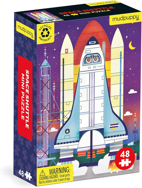 Mudpuppy Space Shuttle 48 Piece Mini Puzzle