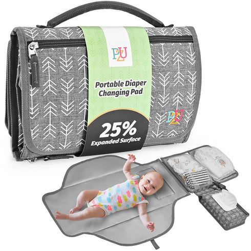 Portable Diaper Changing Pad - Changing Pad Portable with Wipes Pocket, Waterproof