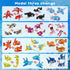 12 Packs 36 Sets 6-12 ZIYOSTAR Kinds of Marine Animals Building Blocks Toy, DIY Marine Animals Building Blocks