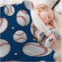 Baseball Stars Baby Blanket, Gifts for Boys, Girls, Infant, Newborn, 40"x30"
