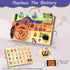 1-3 1+ Busy Board Montessori Toys for Toddlers with Steering Wheel, Lights & Switches, Wooden Driving Activity Board |
