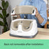 2-in-1 Ingenuity Baby Base Booster Feeding and Floor Seat with Self-Storing Tray - Cashmere