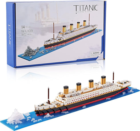 Titanic Adult Particle Micro Building Block Set - 1872 PCS - Durable Model with Unique Design