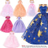 BJDBUS 5 Pcs Handmade Wedding Dress Party Gown for 11.5 Inch Girl Doll Clothes Accessories Random Clothing Set