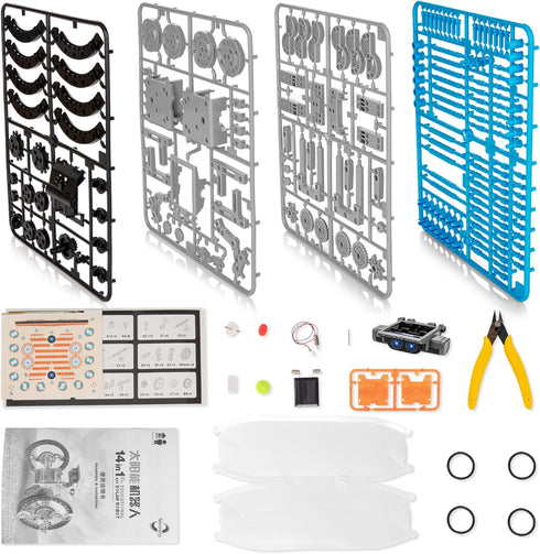 14-in-1 Solar Robot Kit for Kids - STEM Projects for Age 8-12, Educational DIY Solar Power Building Kit