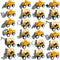 Juuxncgv 24PCS Mini Construction Vehicles,Play Figure Vehicles,Pull Back Engineering Vehicles,Toy Figure Construction