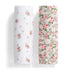 Delta Children 100% Cotton Flannel Baby Receiving Blankets for Girls and Boys, 30x30 Inches (Pack of 2), Pink Floral