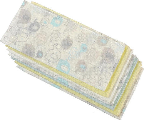 Deyzi 100% Pack 7, 7 7 inches Uni10 Washcloths, Cotton Ultra Soft Absorbent Wipes, Newborn Face Towel, of Reusable