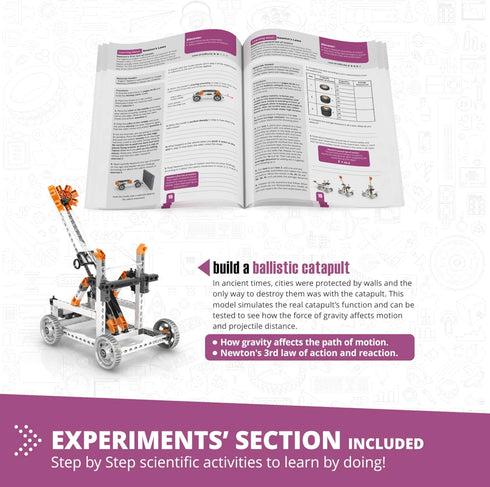 Engino Stem Toys for Kids 9+, Educational Toys on Newton's Laws, Kinetic & Potential Energy, Construction Gift