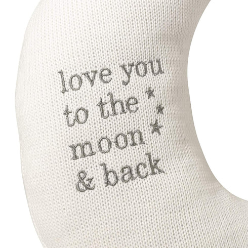 Set Lillian Rose White Star and Gray Moon Nursery Pillow