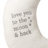 Set Lillian Rose White Star and Gray Moon Nursery Pillow