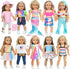 Fashion 10 Sets 18 Inch Doll Clothes and Accessories Play Set, Mermaid Shining Dress Outfits (No Doll)