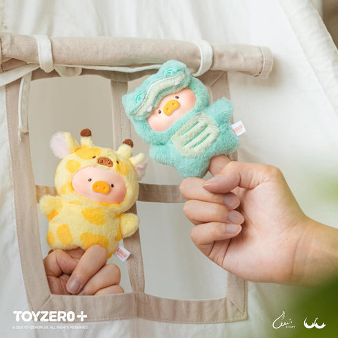 TOYZERO+ Lulu The Piggy Blind Box Figures - Puppet Show Series Plush Keychain Blind Boxes Figurines Finger Puppet Toy