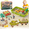 Eaciilee Play Sand Farm Toys, Farm Sensory Bins with 2.2lb Play Sand,