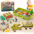 Eaciilee Play Sand Farm Toys, Farm Sensory Bins with 2.2lb Play Sand,