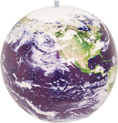 Inflatable Earth Globe from Satellite Images, Earthball, Glow in the Dark Cities