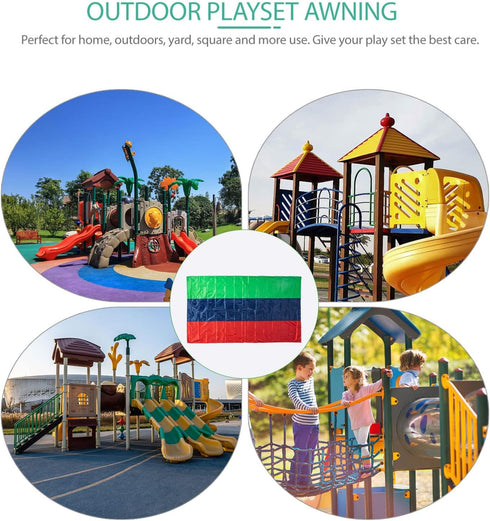 Kids Swing Set Replacement Tarp - Heavy Duty Outdoor Playground Tarp Cover for Playset