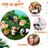 6 Pieces Jungle Animal Plush Toys Set, Forest Stuffed Animals, Panda, Raccoon, Sloth, Squirrel, Fox, Hedgehog