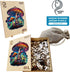 NIUNIUAMY 300 14.9 14.9 Inch Wooden Jigsaw Puzzle for Adults,Magical Mushrooms Wood Puzzles Piece,Thanksgiving Birthday