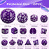 15 Set D3-D100 Set 100 Civaner Pcs Complete Polyhedral Dice Spherical RPG Dice in Opaque Black, Sides for Role Playing