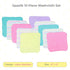 Set Set, Pack 10, (010-1201) Spasilk Washcloth Wipes for Newborn Boys and Girls, Soft Terry Washcloth of Aqua Bubbles