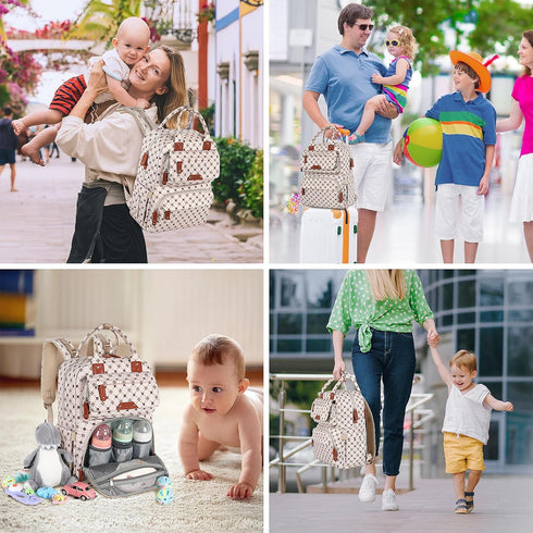 Backpack, Pack Pink05 Legestori Baby Diaper Bag Baby Bag for Girls Large Capacity with Stylish Flora, Travel Back