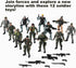 US Army Men and SWAT Team Toy Soldiers Action Figures with Military Weapons Accessories for Kids Boys Girls,12Pcs