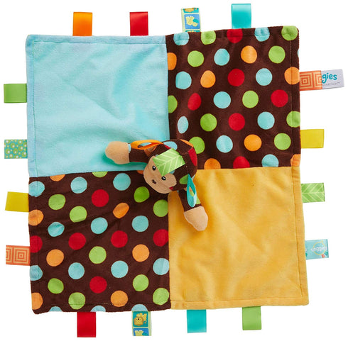 Mary Meyer Taggies Dazzle Dots Character Blanket, Monkey