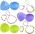 12 Pack Set JOYIN Prefilled Easter Eggs with Jewelry Toys, Different Designs of Necklaces and Bracelets Girls Jewelry