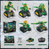 5 1 877 8 9 10 11 12+ HiWEEGO RC Dinosaur Building Toy with Light, in Remote Controll Building Block Kit, PCS Tech