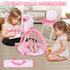 deAO Baby Doll Play Set, 6 Pcs Accessories for 12-14’’ Baby Doll with Crib, High Chair, Play Mat