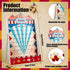 Fulmoon Disk Drop Game with 8 Disks, Circus Carnival Game for Family Board Game, Prize Drop Board Game for Birthday