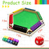 HENNAED 6-Player 1-10 Shut The Box Game Wooden Close The Box Math Game with Dice, Educational Family Board Game