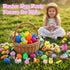TOAPER 300PCS Prefilled Easter Eggs with Toys, Easter Basket Stuffers, Easter Party Favors, Easter Egg Hunt Prizes